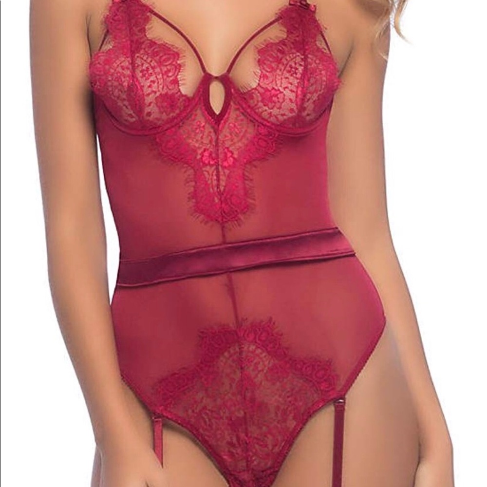 Sexy Lingerie Garter Teddy & Robe Set